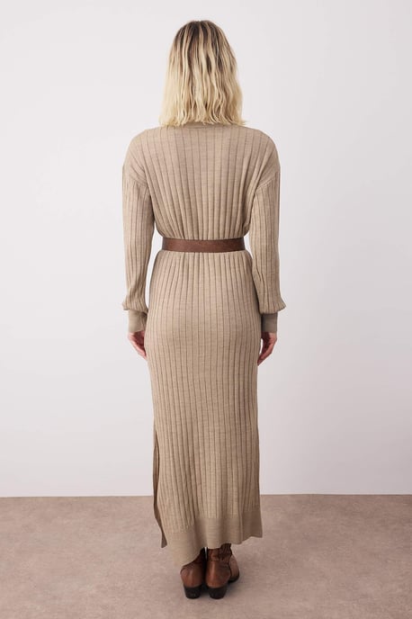 Langes, flaches Maxikleid für Damen, lässig/leger - Image 3