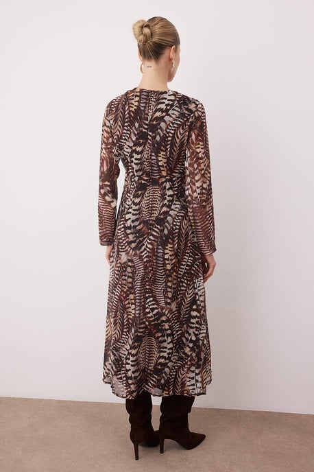 Langes Maxikleid mit Paisleymuster für Damen, A-Linie, perfekt für Abend und Alltag. - Image 3