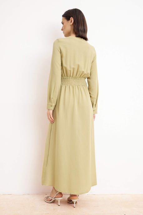 Langes, flaches Maxi-Kleid für Damen, lässig/alltagstauglich, Skater-Stil, Hijab-Kleid - Image 3