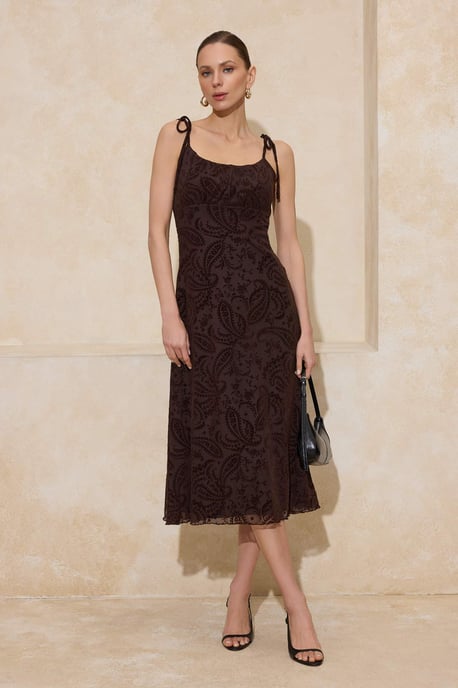 Ärmelloses, geblümtes Maxikleid für Damen, lässig/alltagstauglich, figurbetont - Image 3