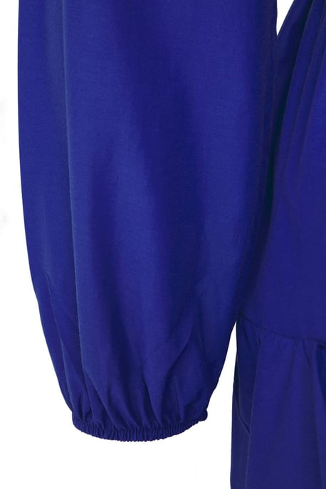 Damen marineblaues gerades Maxikleid, lang, lässig/alltagstauglich, bequem und dezent - Image 2
