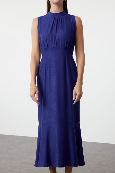 Damen-Midikleid mit Blumenmuster, ärmellos, für Abend/Alltag, normale Passform - Image 2