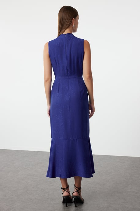 Damen-Midikleid mit Blumenmuster, ärmellos, für Abend/Alltag, normale Passform - Image 4
