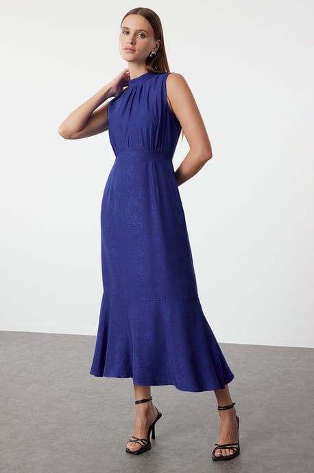 Damen-Midikleid mit Blumenmuster, ärmellos, für Abend/Alltag, normale Passform - Image 6