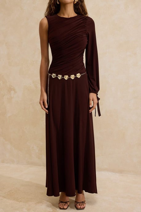Langes, flaches Maxikleid für Damen, ideal für Abschlussfeiern, Ball und A-Linien-Abendkleider - Image 2