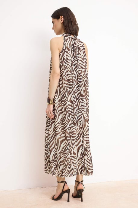 Damen Maxikleid mit Tiermotiv, ärmellos, lässig/alltagstauglich, A-Linie - Image 3