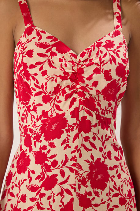 Damen-Midikleid mit Blumenmuster, locker und alltagstauglich - Image 2