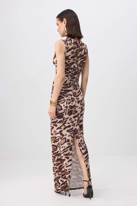 Damen-Maxikleid, ärmellos, figurbetont - Image 3