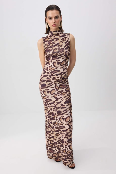 Damen-Maxikleid, ärmellos, figurbetont - Image 4