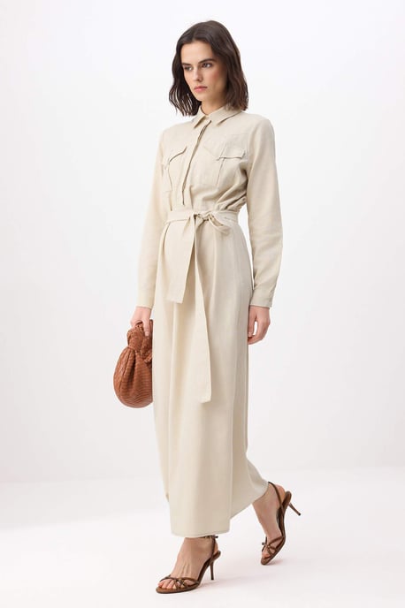 Flaches, langes A-Linien-Hijab-Kleid für Damen - Image 4