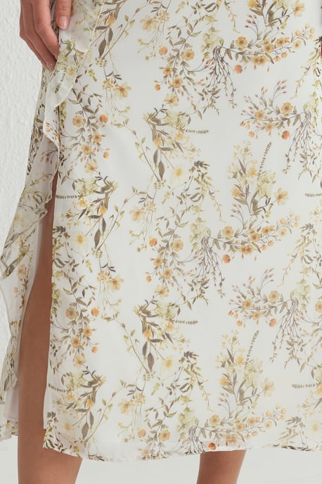 Geblümt Maxi-Kleid mit Spaghettiträgern für Damen, Abend-/Alltagskleid - Image 3
