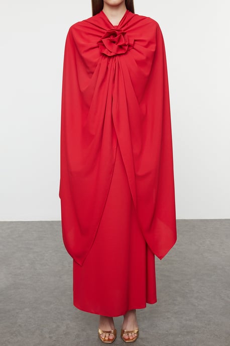 Langes, gerades, elegantes und figurbetontes Hijab-Abendkleid für Damen - Image 2