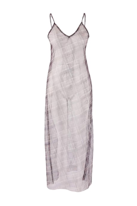 Damen-Maxikleid mit Karomuster / kariert, lang, lässig/alltagstauglich, A-Linie - Image 2