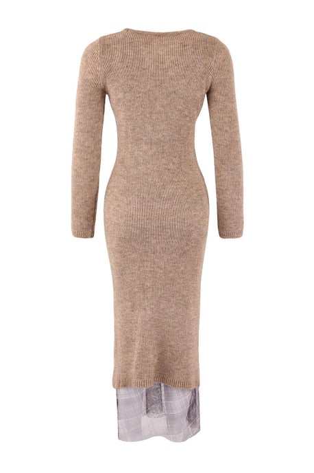 Damen-Maxikleid mit Karomuster / kariert, lang, lässig/alltagstauglich, A-Linie - Image 3