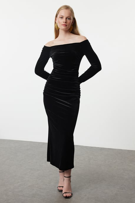 Gerade geschnittenes, mittellanges Cocktailkleid für Damen - Image 1