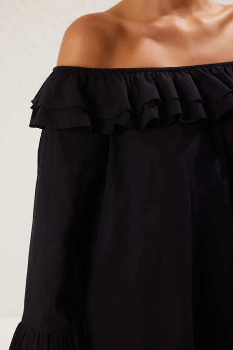 Schlichtes, langes, figurbetontes Mini-Strandkleid für Damen - Image 3