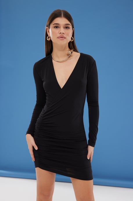 Schlichtes, langes, elegantes, figurbetontes Minikleid für Damen/Abendkleid - Image 4
