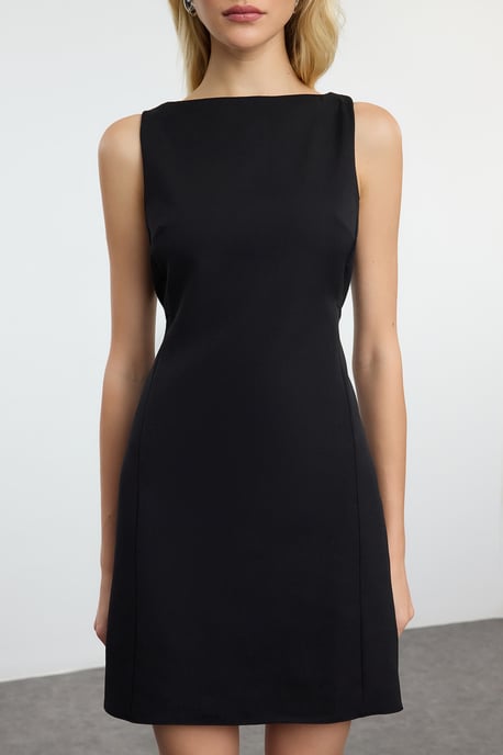 Gerade geschnittenes, ärmelloses Mini-Businesskleid für Damen - Image 2