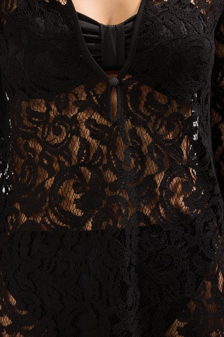 Langes, gerades, figurbetontes Mini-Strandkleid für Damen - Image 2