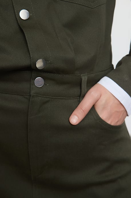 Grünes, gerades Mini-Kleid für Damen, lang, lässig/alltagstauglich - Image 3