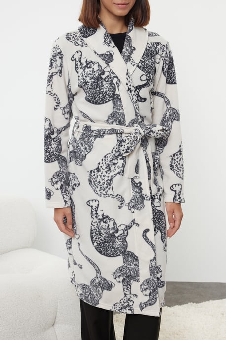 Damen-Morgenmantel mit sehr farbenfrohem Print - Image 2