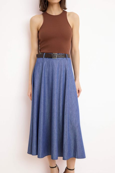 Damen Midi-Kleid, ärmellos, flach, A-Linie, für Tag und Nacht - Image 2