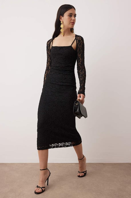 Elegantes, figurbetontes Midi-Kleid für Damen - Image 4