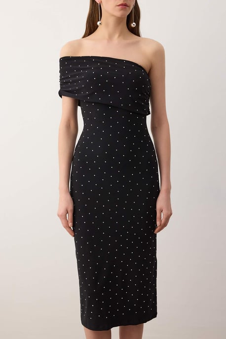Ärmelloses, gerades, elegantes, figurbetontes Midi-Kleid für Damen/Abendkleid - Image 2