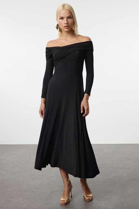 Gerade geschnittenes, ärmelloses, tailliertes Cocktailkleid für Damen in Midi-Länge - Image 1