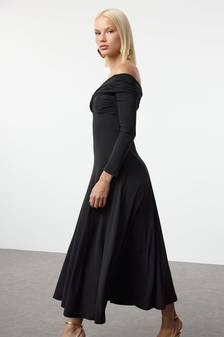 Gerade geschnittenes, ärmelloses, tailliertes Cocktailkleid für Damen in Midi-Länge - Image 4