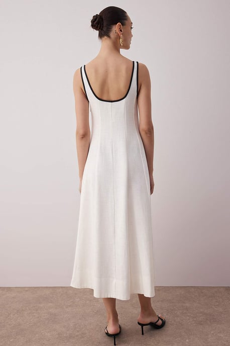 Ärmelloses, gerades Midi-Kleid für Damen, lässig/alltagstauglich - Image 3