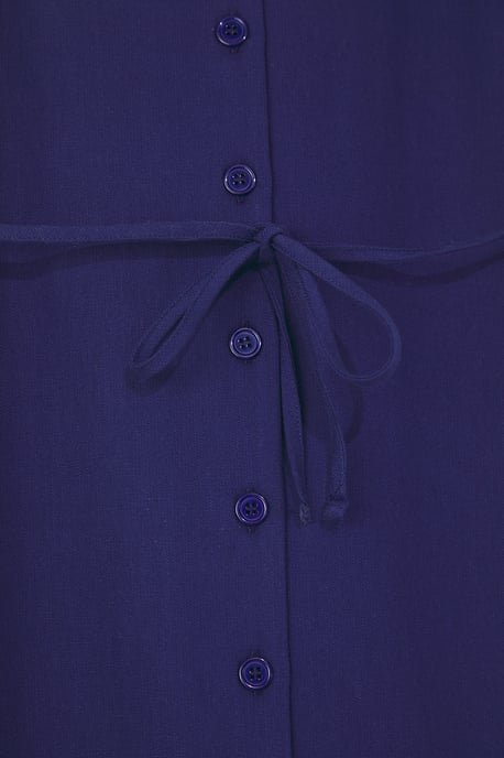 Damen Marineblaues gerades Midi-Kleid, ärmellos, lässig/alltagstauglich - Image 2