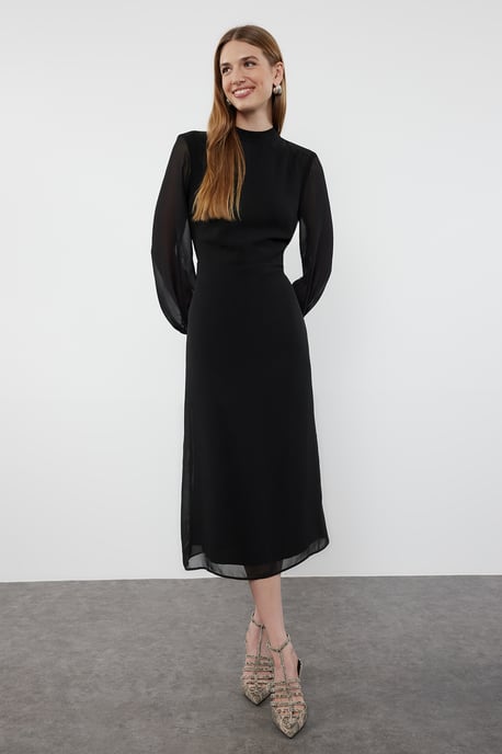 Bedrucktes Damen-Midikleid, lang, für Tag und Nacht - Image 1