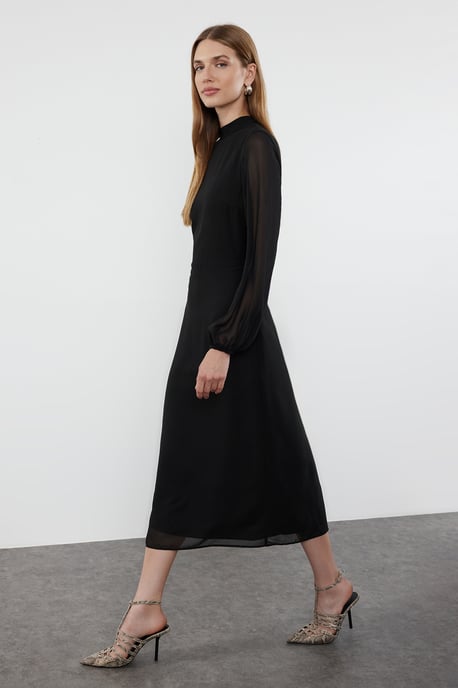 Bedrucktes Damen-Midikleid, lang, für Tag und Nacht - Image 4