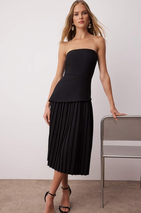 Ärmelloses, gerades A-Linien-Kleid für Damen, Midi-Länge, geeignet für Tag und Abend - Image 1