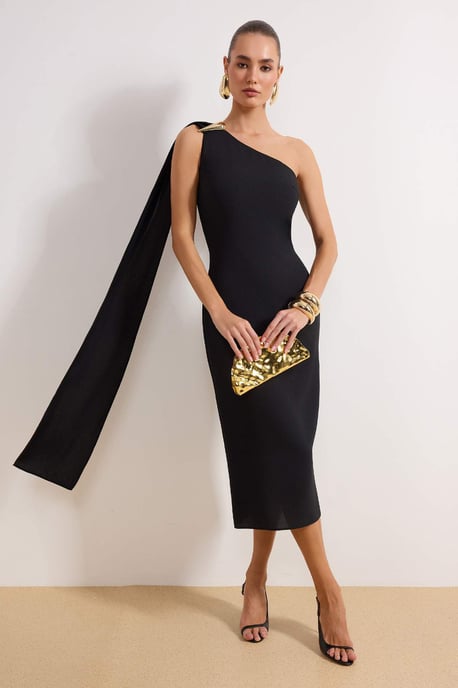 Elegantes, ärmelloses Midi-Kleid für Damen, ideal für den Abend. - Image 4