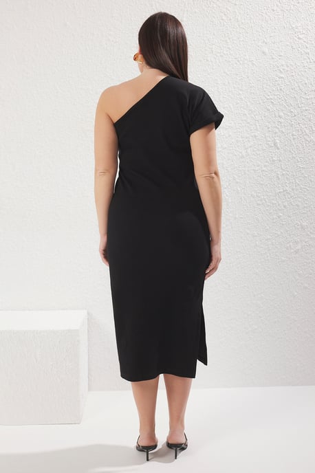 Curve Damen Midikleid, gerade geschnitten, ärmellos, lässig/alltagstauglich, figurbetont, in großen Größen - Image 3