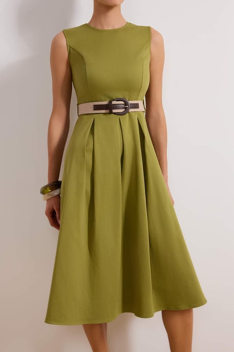 Damen-Midikleid, ärmellos, flach, lässig/alltagstauglich - Image 2