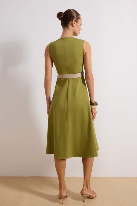 Damen-Midikleid, ärmellos, flach, lässig/alltagstauglich - Image 3