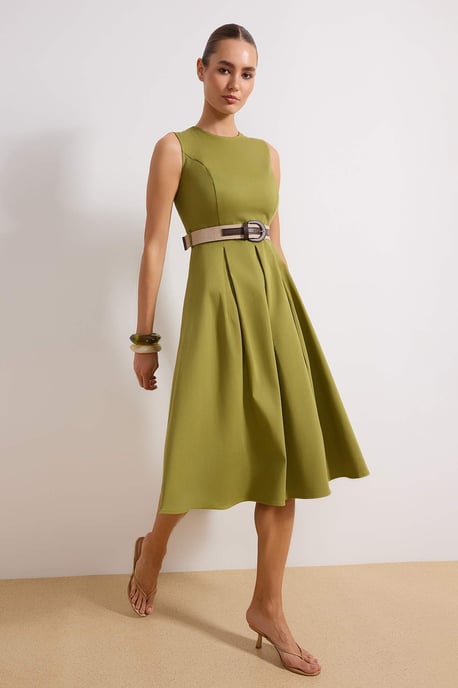 Damen-Midikleid, ärmellos, flach, lässig/alltagstauglich - Image 4