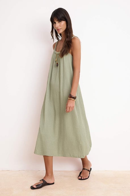 Ärmelloses, flaches Midi-Kleid für Damen - Image 4