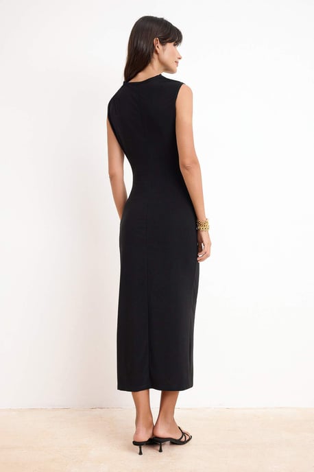 Damen-Midikleid, ärmellos, figurbetont, flach - Image 3