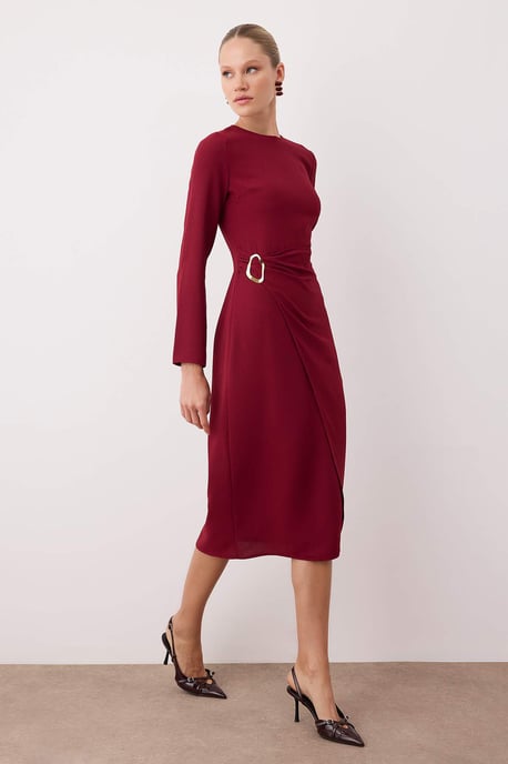 Flaches, mittellanges A-Linien-Kleid für Damen, ideal für Tag und Nacht - Image 4