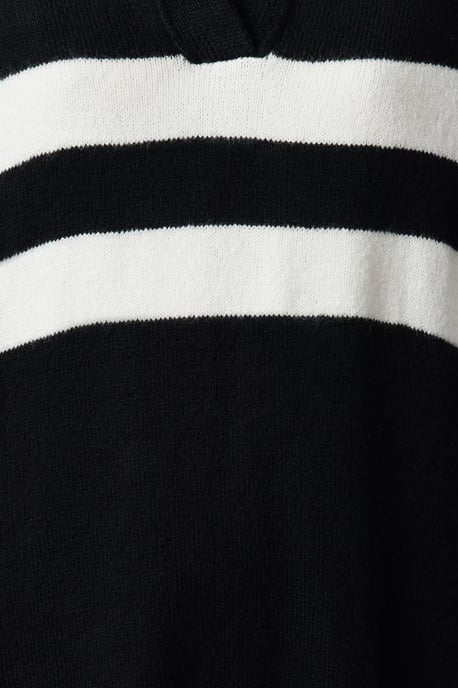 Gestreiftes, mittellanges, lässiges/alltagstaugliches, figurbetontes Damenkleid - Image 2