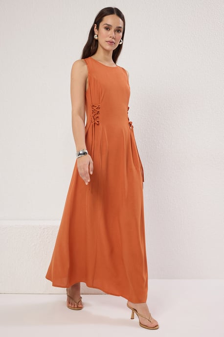 Ärmelloses, gerades Damen-Midikleid für Freizeit und Alltag - Image 4