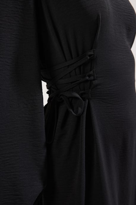 Langes, gerades Damen-Hijab-Kleid für Freizeit und Alltag - Image 2