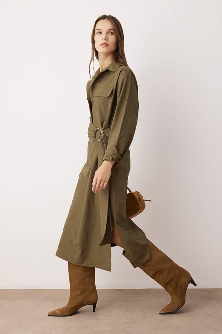 Damen-Midikleid, lang, lässig/A-Linien-Kleid - Image 1
