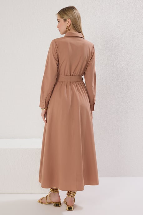 Langes, gerades Damen-Hijab-Kleid für Freizeit und Alltag - Image 3