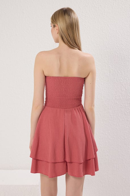 Rosa, gerades, ärmelloses Minikleid für Damen, lässig/alltagstauglich - Image 3