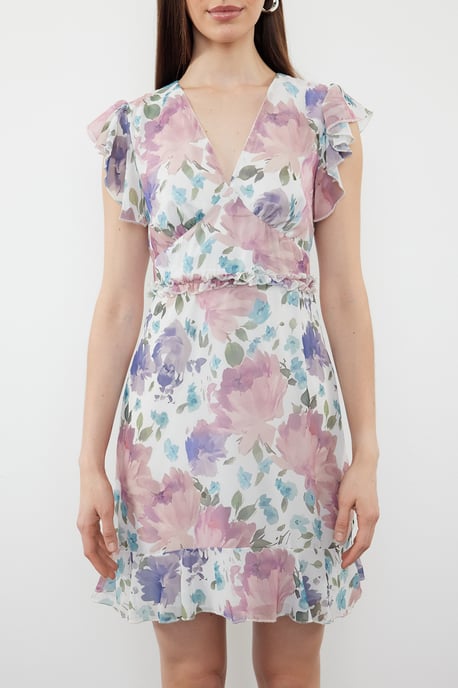 Damen-Minikleid mit Blumenmuster, ärmellos, Abend-/Alltagskleid, normale Passform - Image 2